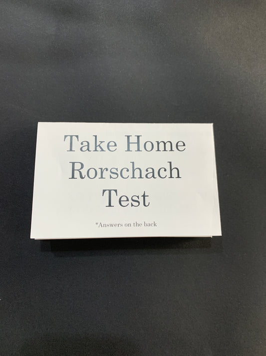 Take Home Rorschach Test - Zine