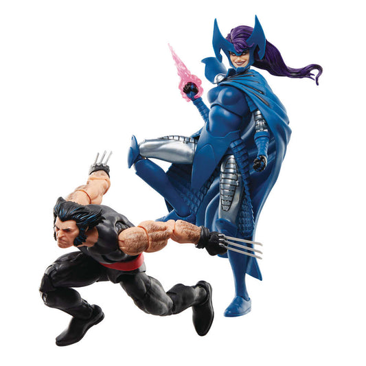 Marvel Leg Wolverine 50th Ann with Psylocke 6in Action Figure 2pk  (