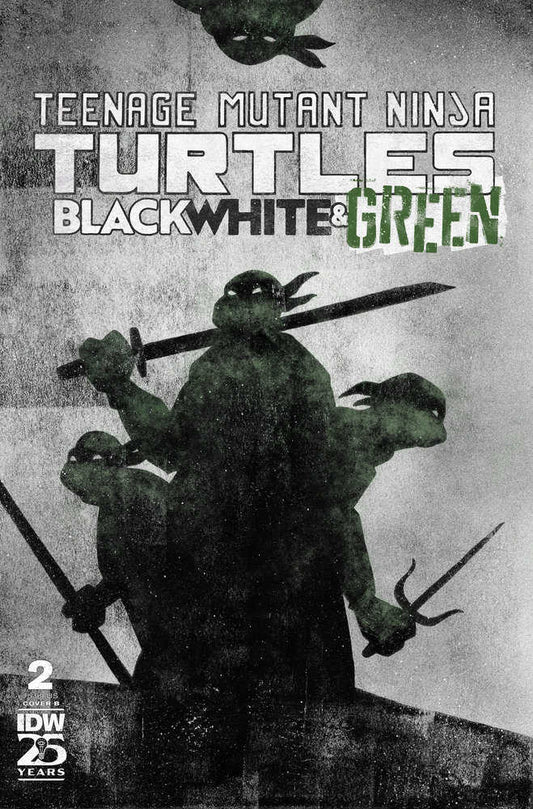 Teenage Mutant Ninja Turtles: Black, White, And Green #2 Variant B (Love)