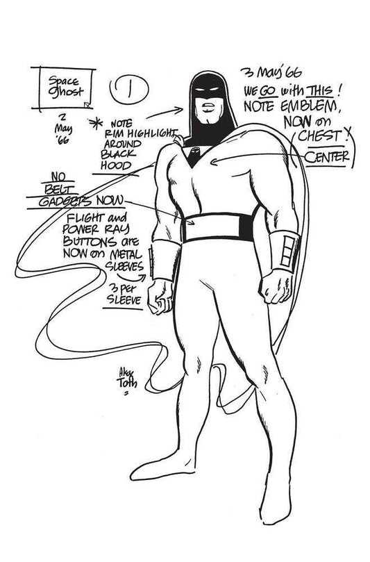 Space Ghost #1 Cover U Foc Toth Model Sheet