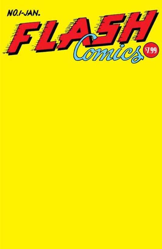 Flash Comics #1 Facsimile Edition Cover C Blank Variant