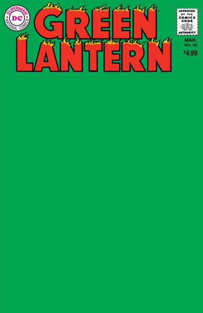 Green Lantern #59 Facsimile Edition Cover C Blank Variant