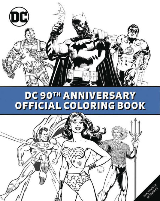 DC Comics 90 Th Anniversary Off Coloring Book Softcover