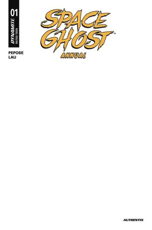 Space Ghost Annual #1 (One Shot) Cover E Blank Authentix Variant