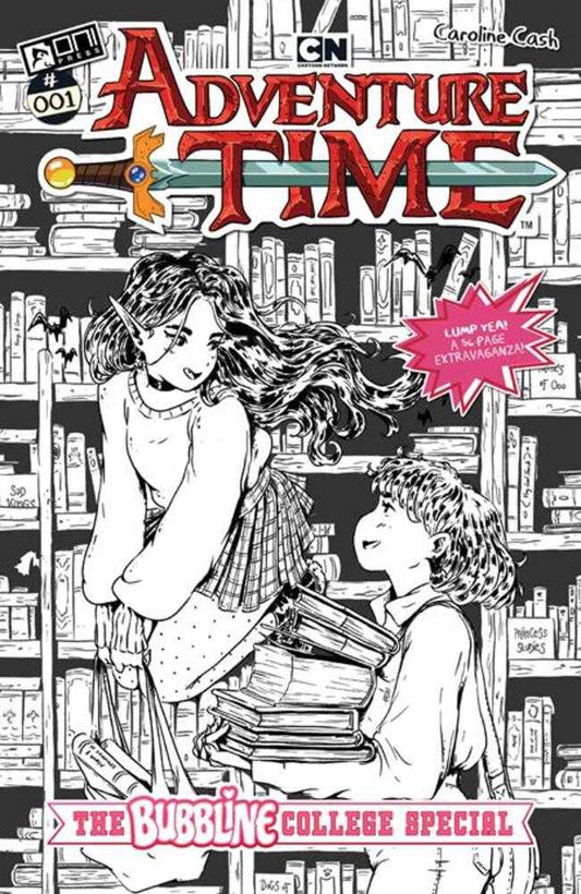 Adventure Time (2025) The Bubbline College Special # 1 (One Shot) Cover D 1 in 10 Chloe Stawski Black & White Variant