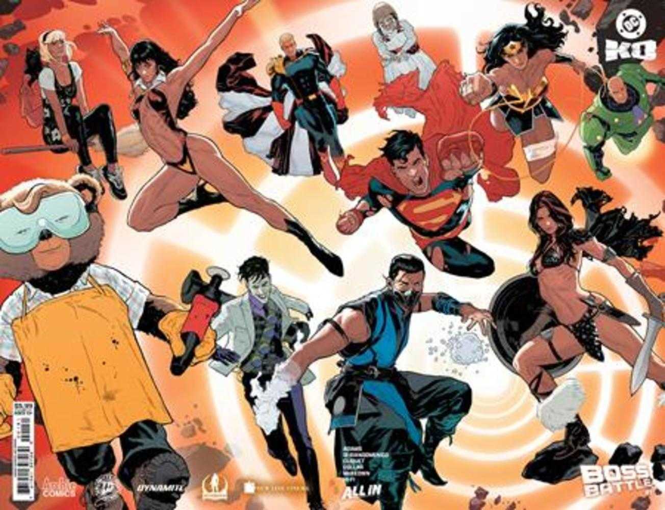 DC K.O. Boss Battle #1 (One Shot) Cover E Jeff Spokes Wraparound Card Stock Variant