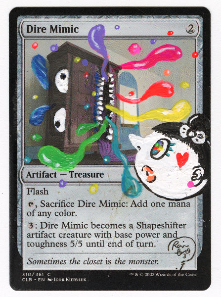 Secret Rare Trading Card Group Show Original Art