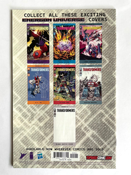 Transformers #15 Top Shelf Comic Jimbo Salgado Virgin Variant