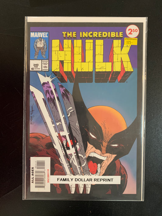 Incredible Hulk #340 - Family Dollar Reprint