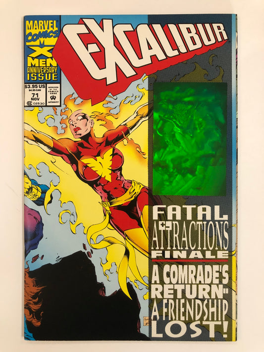 Excalibur #71 Nightcrawler Hologram Cover