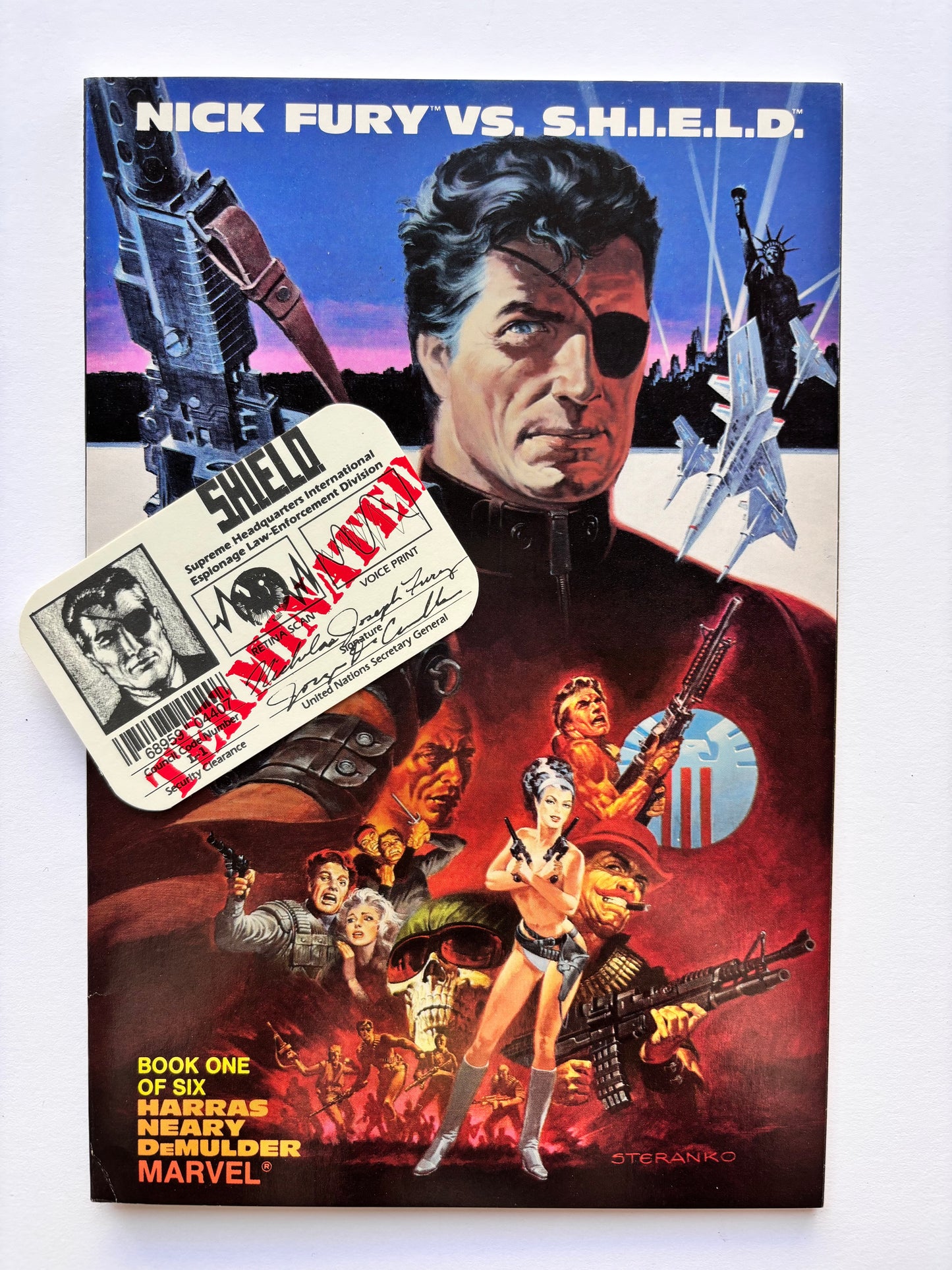 Nick Fury vs S.H.I.E.L.D. (1988 Series) #1 (with ID Card)