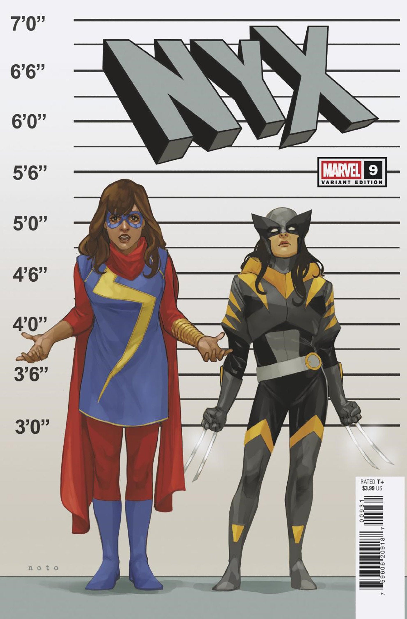 NYX #9 Phil Noto Connecting X-Manhunt Variant [Xmh, Doom]