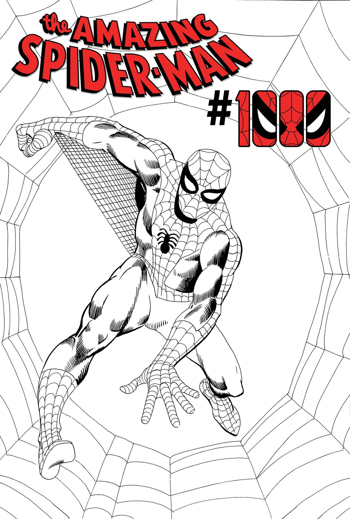 Amazing Spider-Man #1000 Steve Ditko Black And White 1:50 Variant