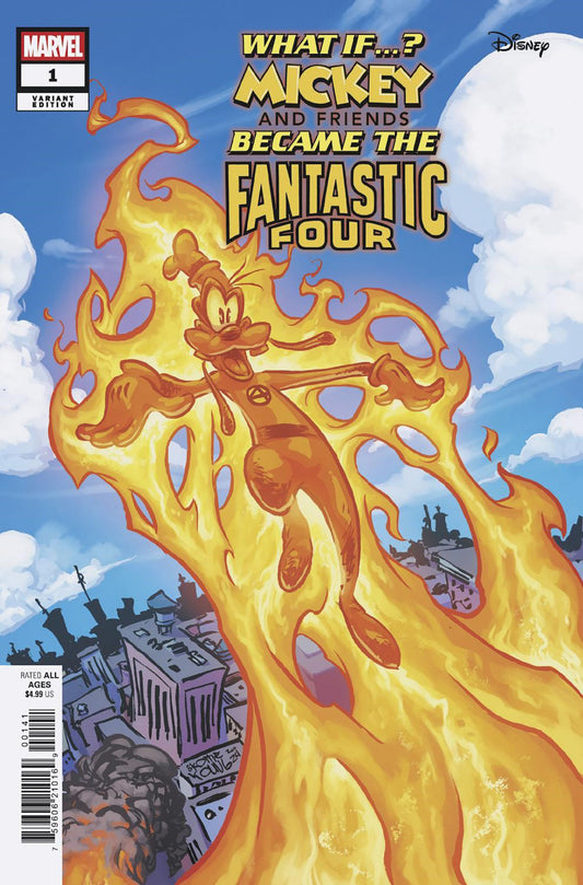 Marvel & Disney: What If...? Mickey & Friends Became The Fantastic Four #1 Skottie Young Variant