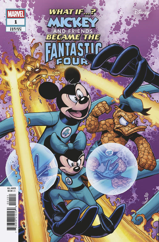 Marvel & Disney: What If...? Mickey & Friends Became The Fantastic Four #1 Nick Bradshaw Variant