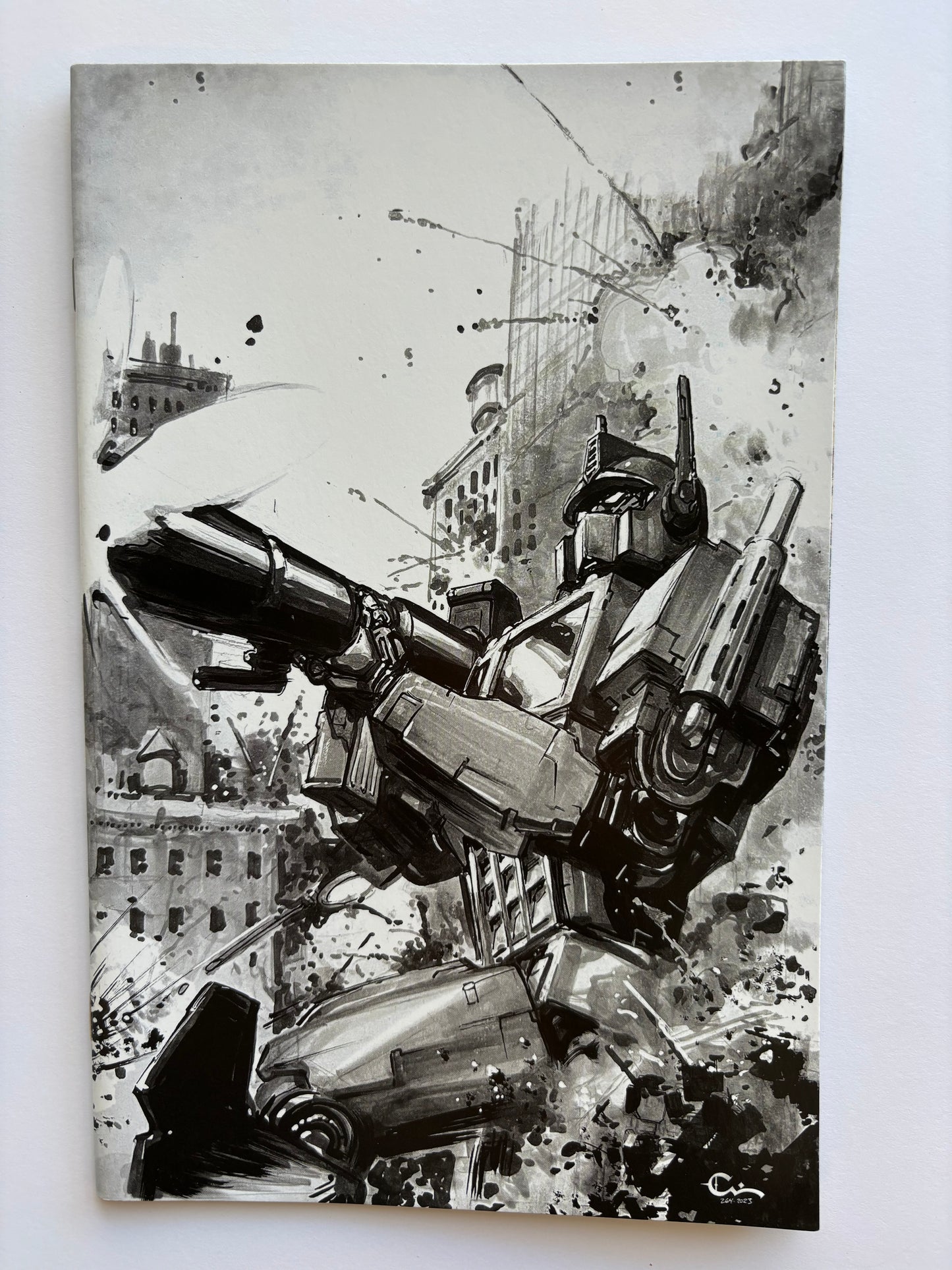 Transformers (2023) #1 Clayton Crain 7th Print Pen & Ink Virgin Variant