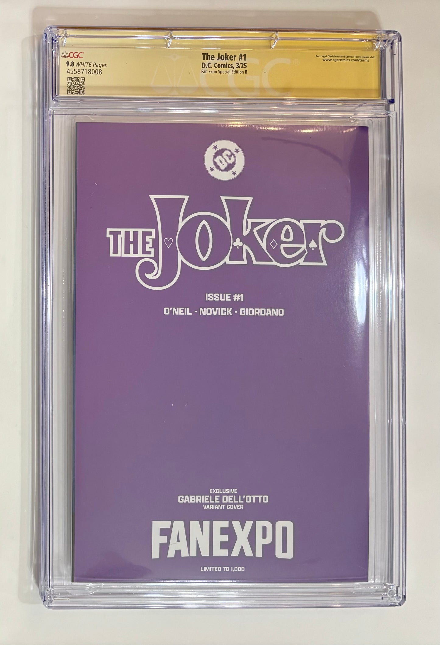 The Joker (2025) #1 Fan Expo Exclusive Variant CGC Graded [SIGNED]
