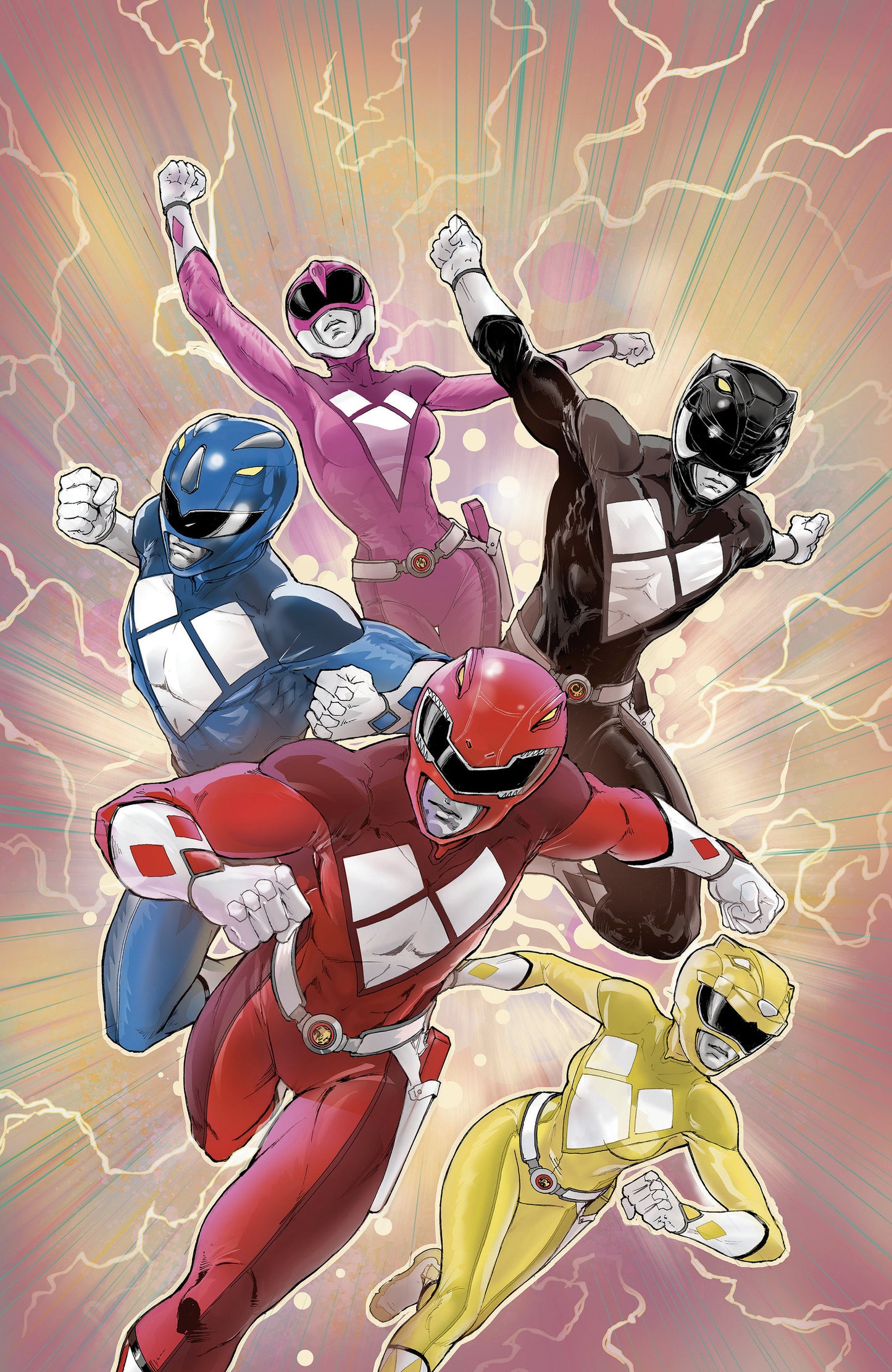 Mighty Morphin Power Rangers (2026) #1 FOIL Cover F 1 in 10 Variant Edition Variant (Full Art, Foil, Griffith)