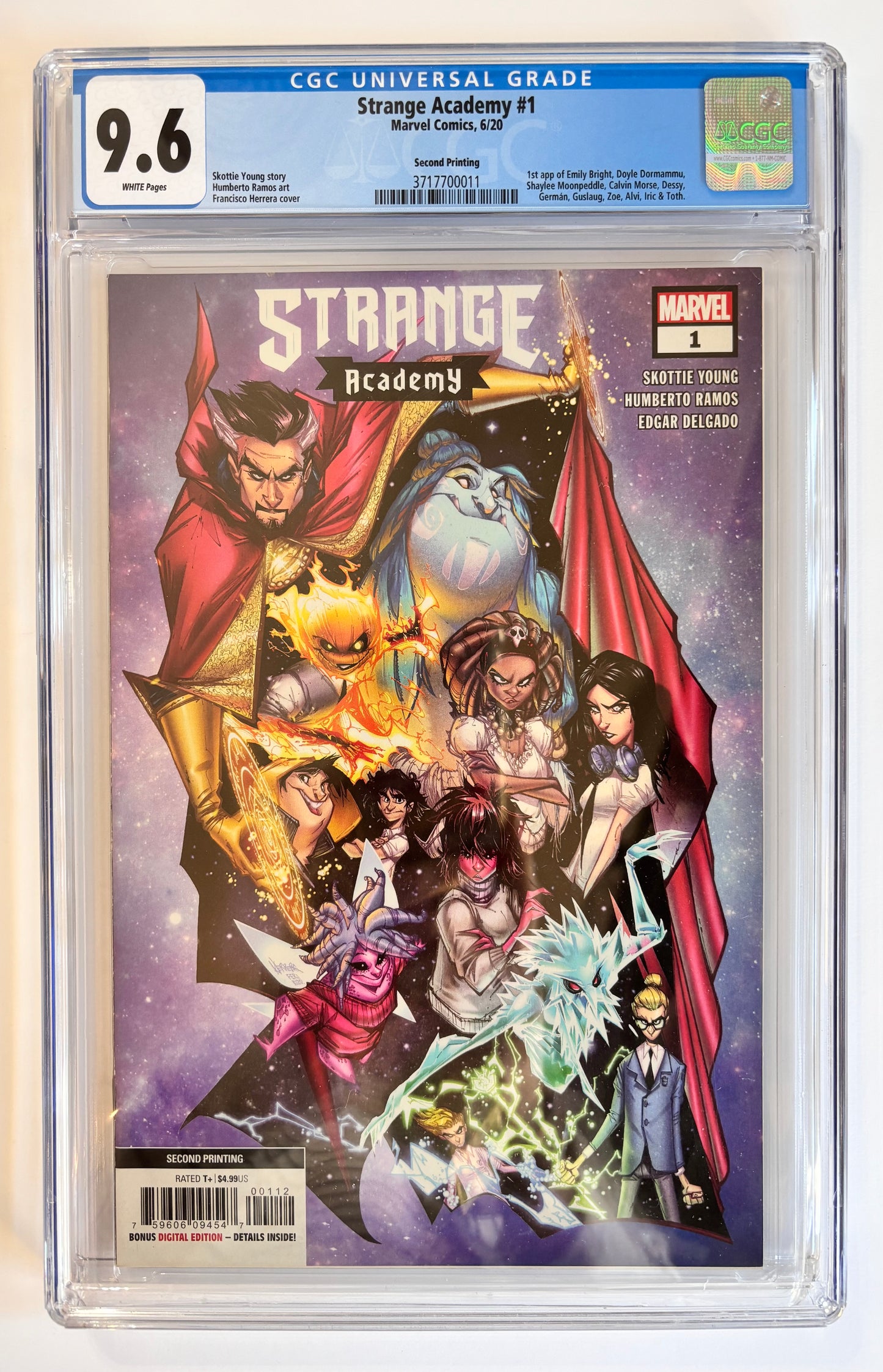 Strange Academy (2020) #1 Second Print CGC Graded 9.6