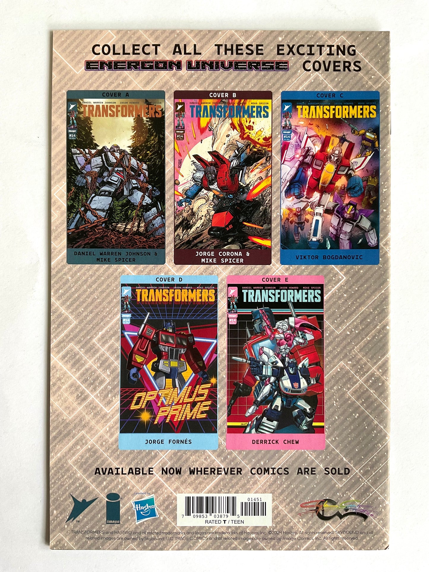 Transformers #14 Clayton Crain Webstore Virgin Variant