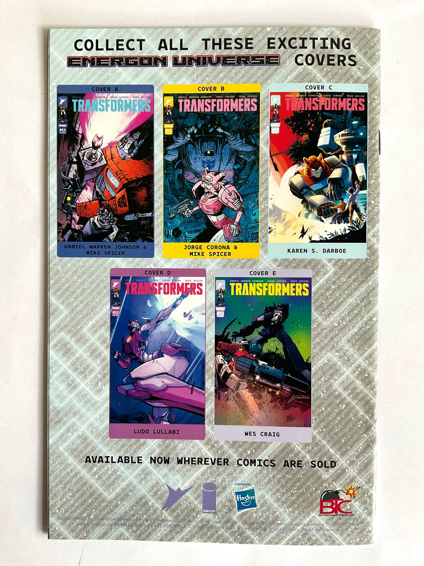 Transformers #11 Big Time Collectibles Ivan Tao Hip-Hop Variant