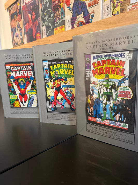 Marvel Masterworks Captain Marvel Vols 1-3 Set