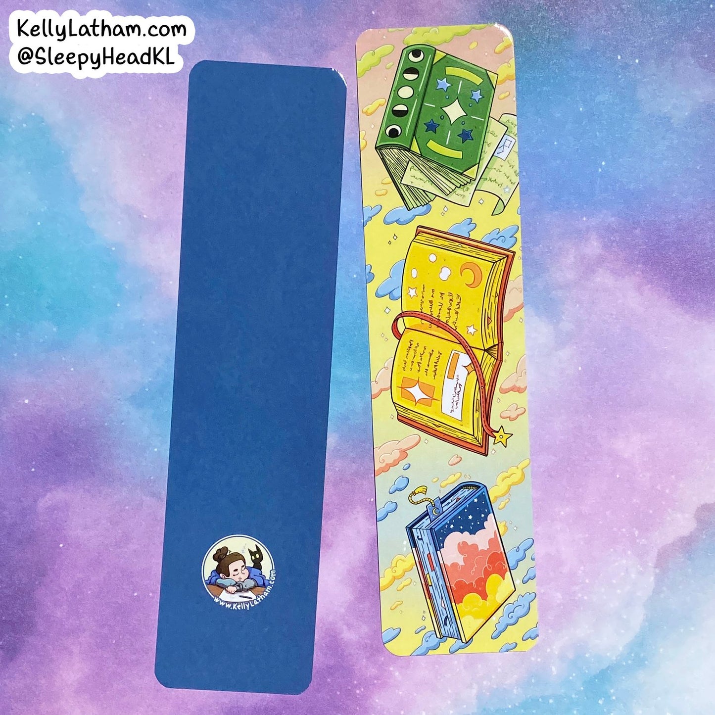 Clouds and Books Bookmark