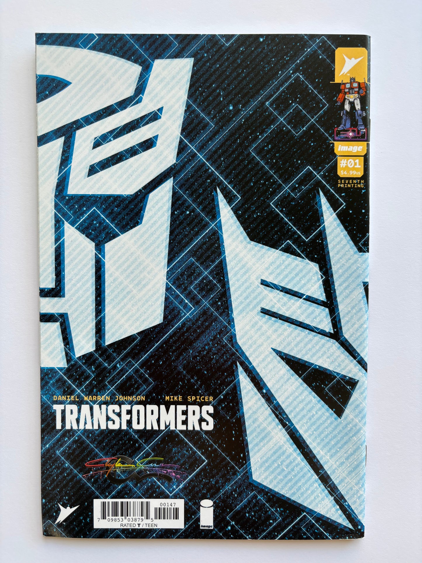 Transformers (2023) #1 Clayton Crain 7th Print Pen & Ink Virgin Variant