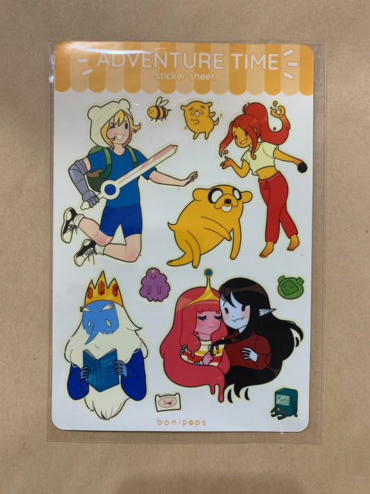 Adventure Time Sticker Sheet