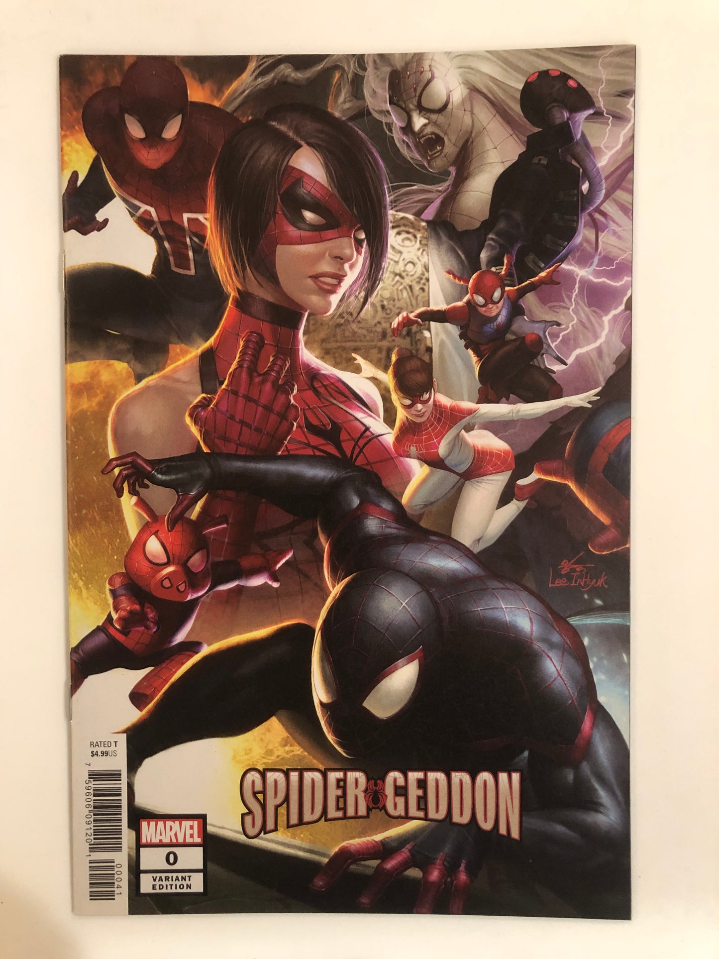 Spider-Geddon #0 Cvr D Lee InHyuk Connecting