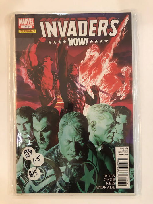 Invaders Now Complete Set #1-5