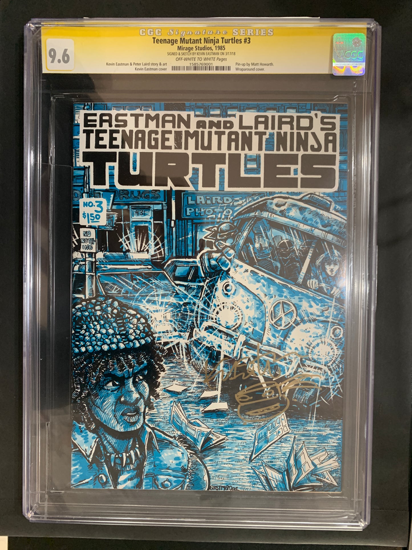 Teenage Mutant Ninja Turtles #3 (Signed, Graded)