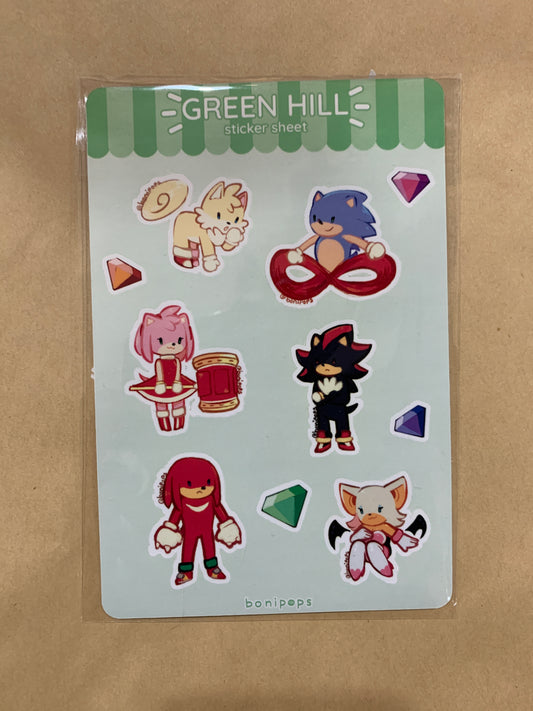 Green Hill Sticker Sheet