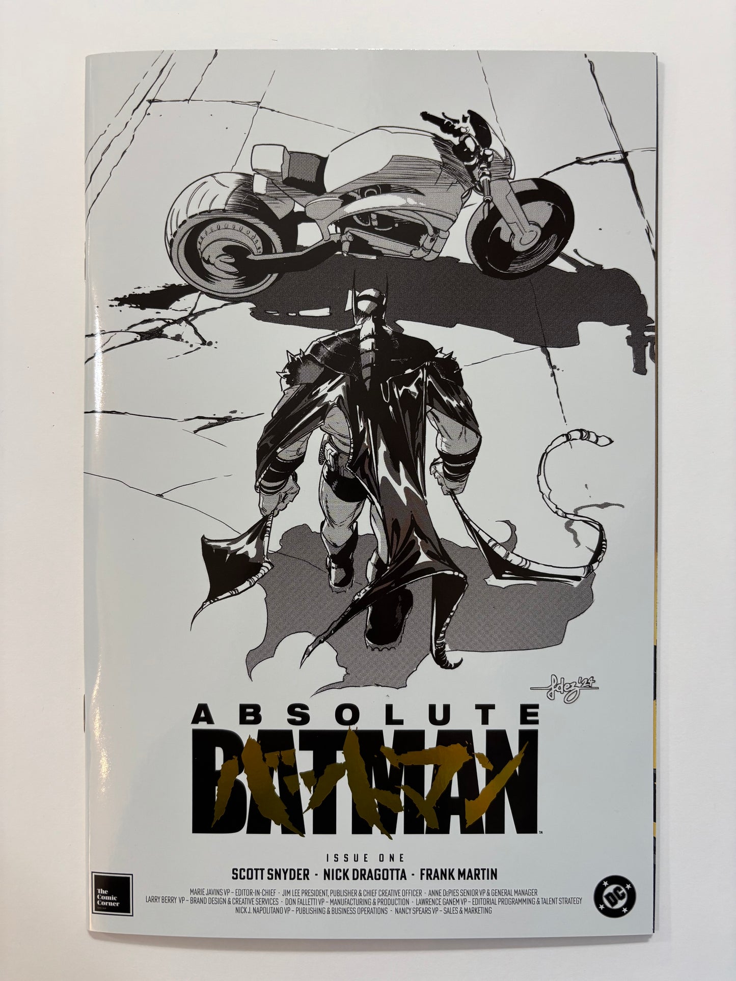 Absolute Batman (2024 Series) #1 Fourth Print Comic Corner Spot Foil Exclusive