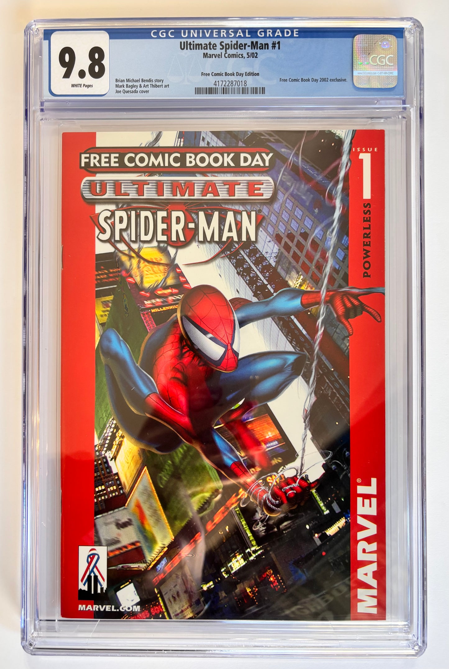 Ultimate Spider-Man (2002) #1 FCBD Edition CGC Graded 9.8
