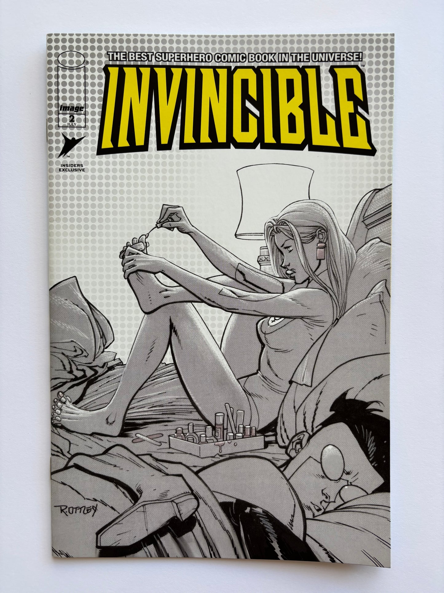 Invincible (2003) #2 2024 SDCC Skybound Insiders B&W Exclusive Variant