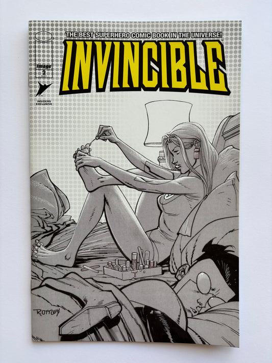 Invincible (2003) #2 2024 SDCC Skybound Insiders B&W Exclusive Variant