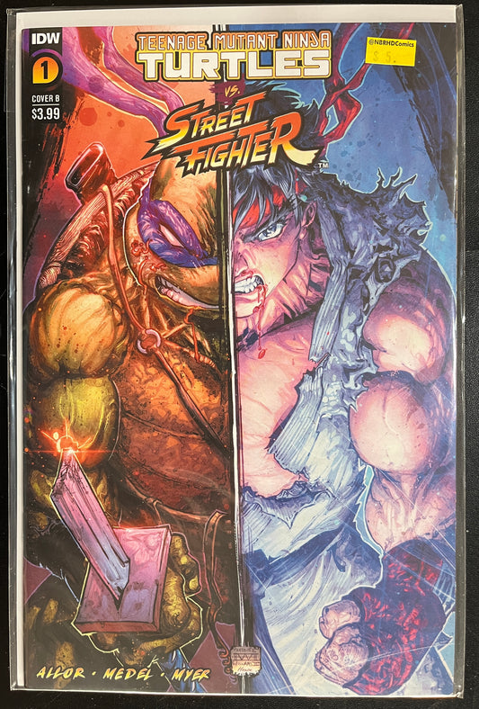 Teenage Mutant Ninja Turtles VS. Street Fighter #1 Cover B