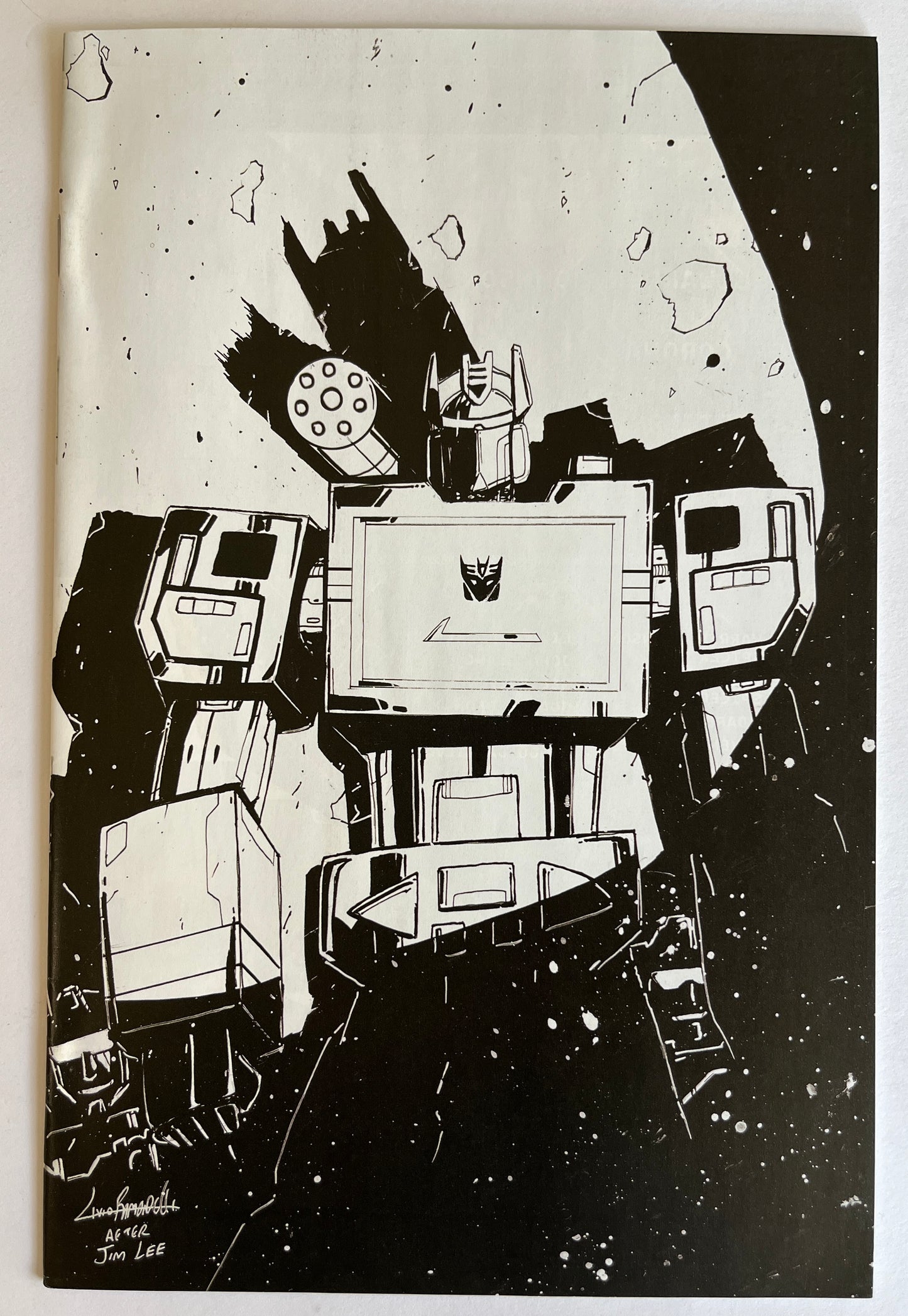 Transformers #12 Top Shelf Comic Baltimore Comic Con 2024 Livio Ramondelli Black & White Soundwave Virgin Variant