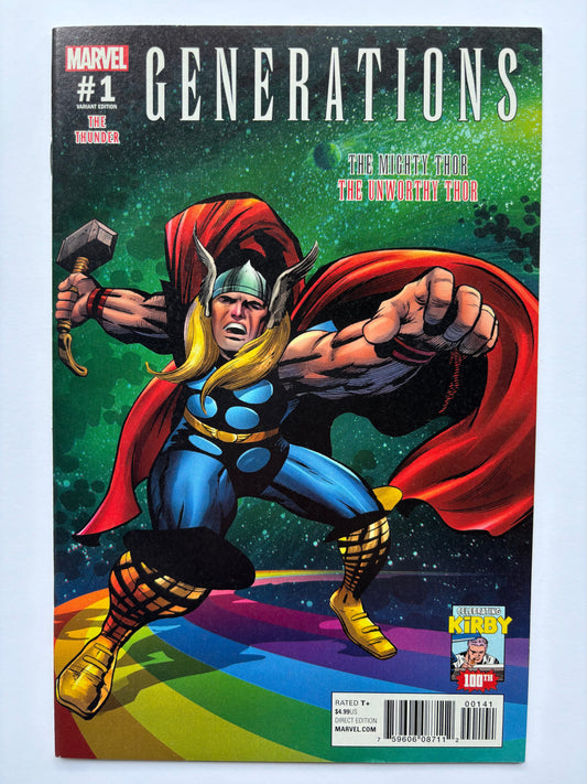 Generations: The Mighty Thor / The Unworthy Thor (2017) #1 Jack Kirby 1:10 Variant