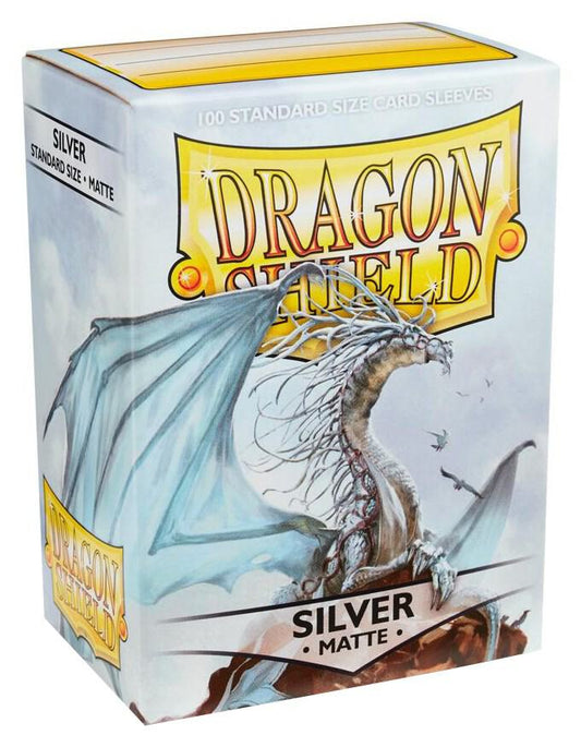 Dragon Shield Matte Card Sleeves - Silver