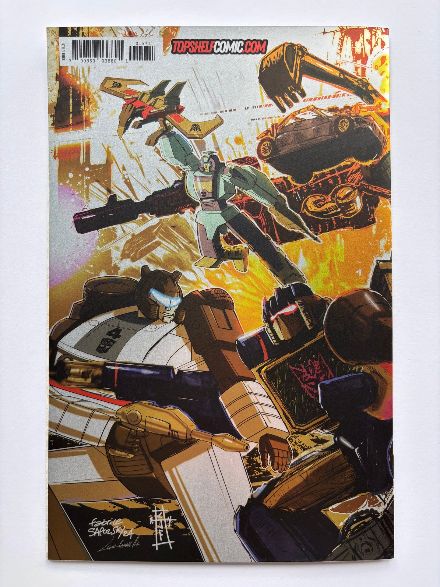 Transformers #15 Top Shelf Comic Series 1 Mystery Packs Chris Fredricks Wraparound Foil Virgin Variant