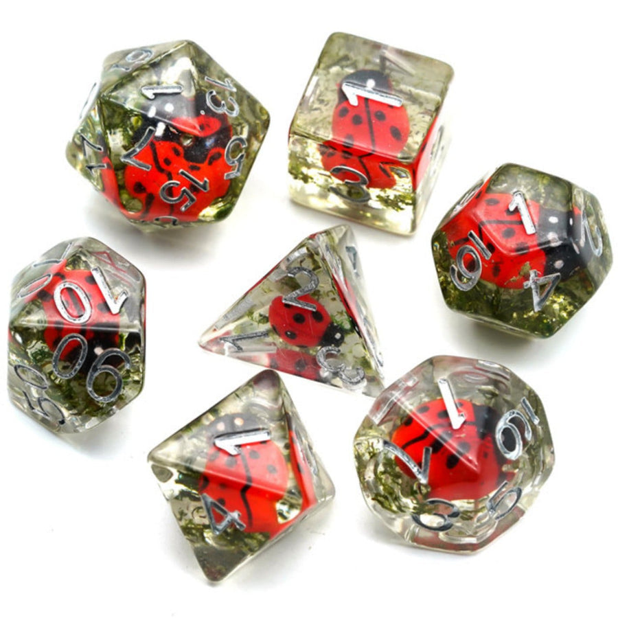 Red Ladybug Dice Set