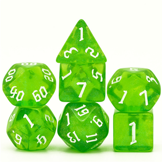 Forest Elemental RPG Dice Set