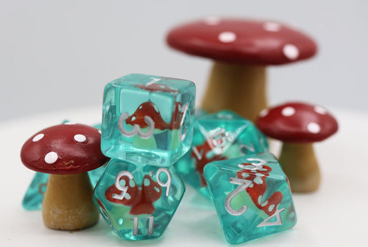 Power Up Mushroom RPG Dice Set