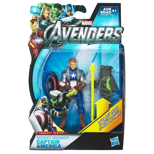 Marvel Avengers Concept Series: Rocket Grenade Captain America (Maskless) Action Figure