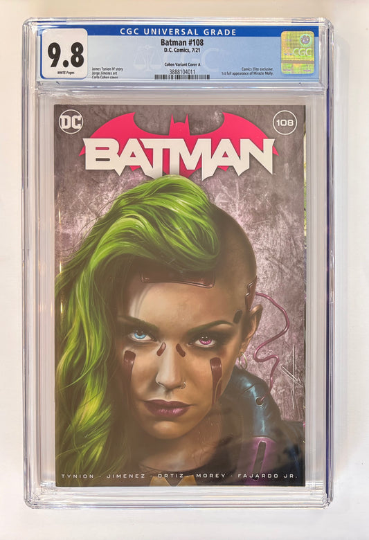 Batman #108 (2021) Comics Elite Variant CGC Graded 9.8