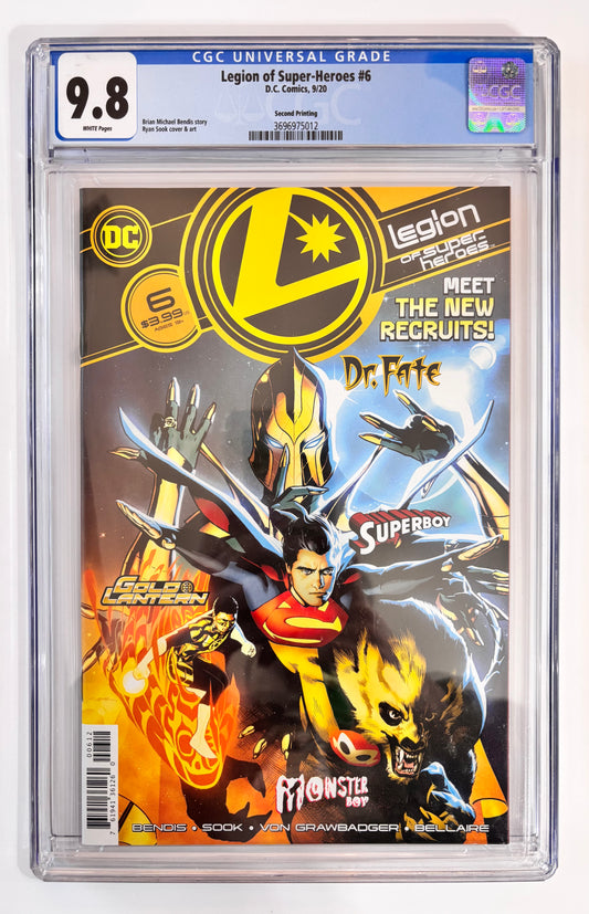Legion of Super-Heroes #6 (2020) Second Print CGC Graded 9.8