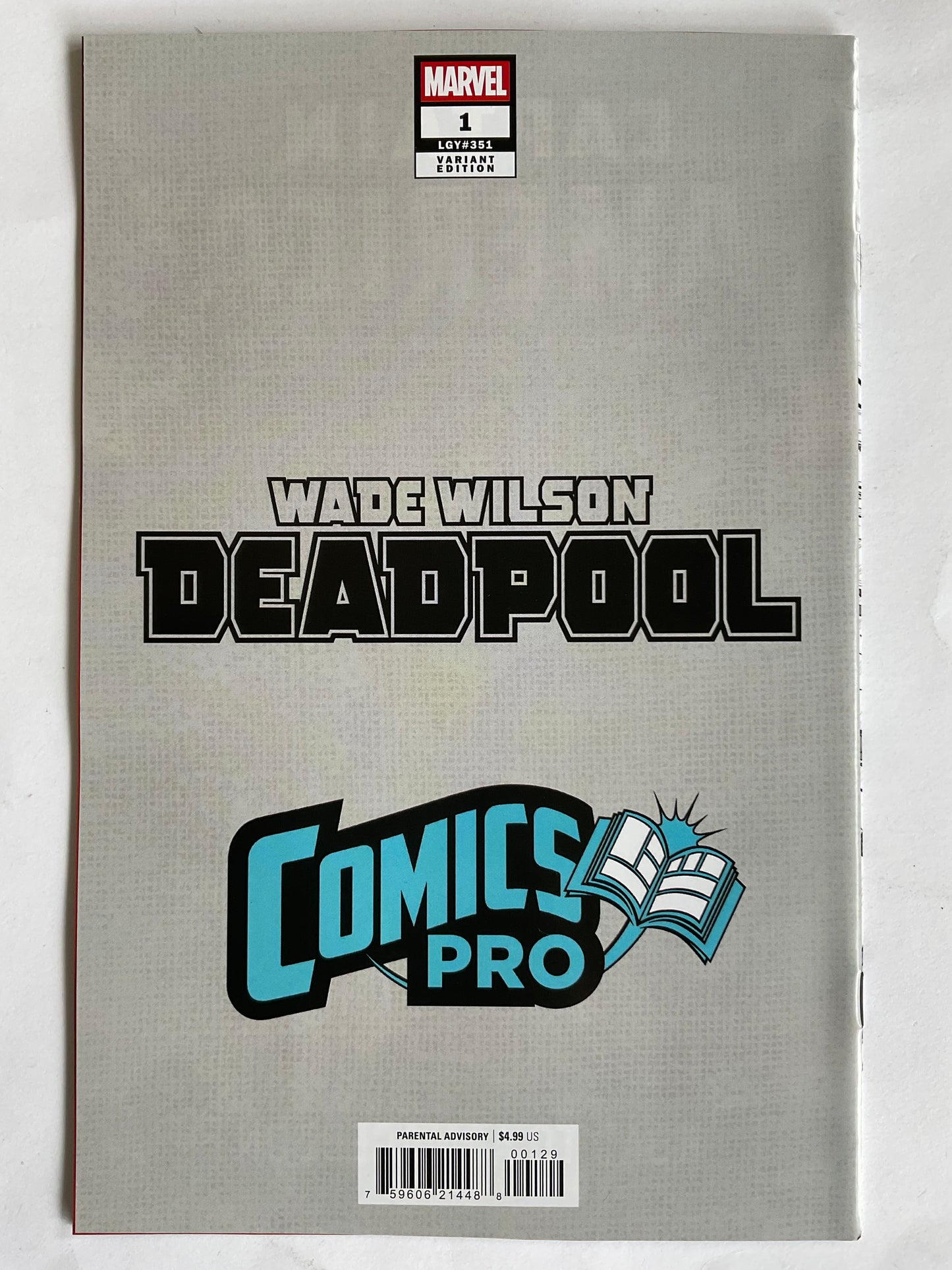Wade Wilson Deadpool #1 Comics Pro Exclusive Cover