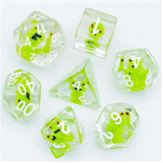 Frog RPG Dice Set
